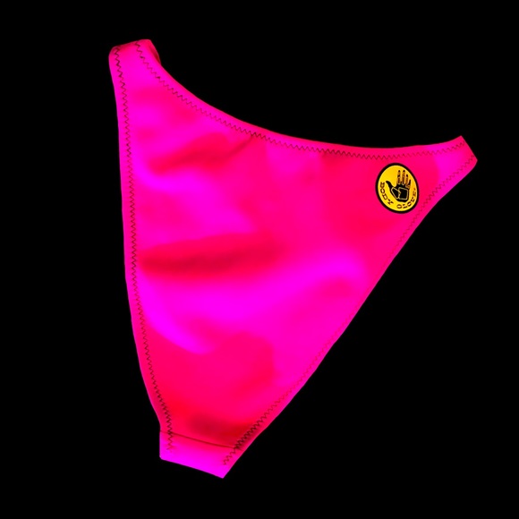 Body Glove Vintage Hot Neon Pink High Cut Neoprene High Waist